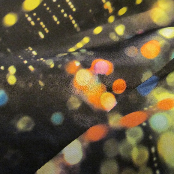 Fervour City Lights Printed Romantic Dress - Picture 4 of 4